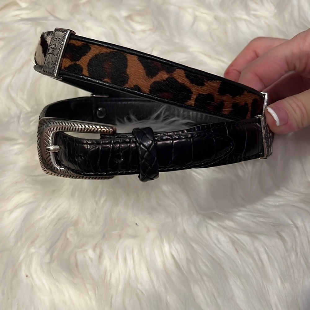 Vintage Brighton Animal Print Belt